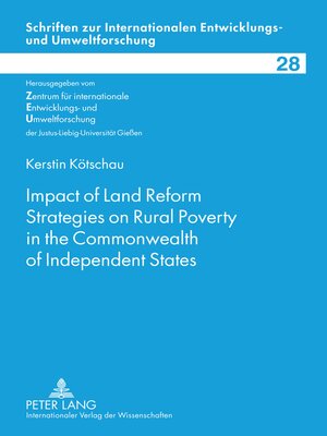 cover image of Impact of Land Reform Strategies on Rural Poverty in the Commonwealth of Independent States